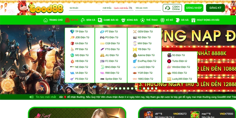 Good88 🎖️ Link Trang Chủ Good88.COM | Đăng Ký +88K 15 Good88 liên kết với hơn 70 nhà phát hành danh tiếng